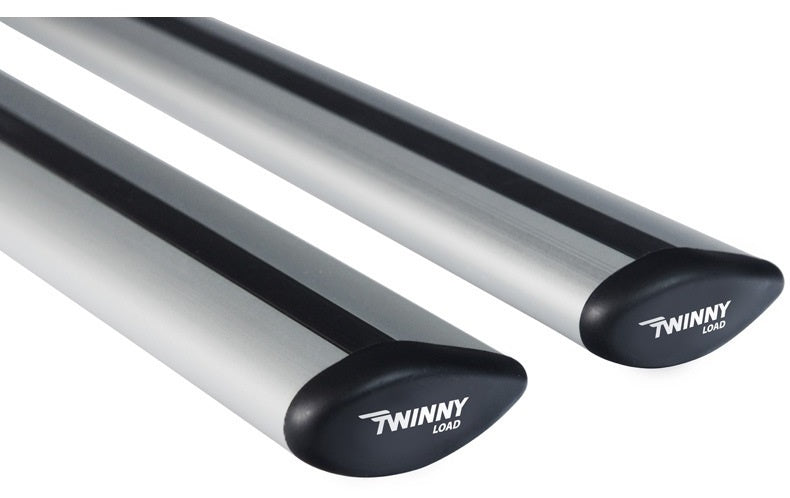 Twinny load Dakdragerset Fly Bar 100 kg 124 cm aluminium zilver Top Merken Winkel